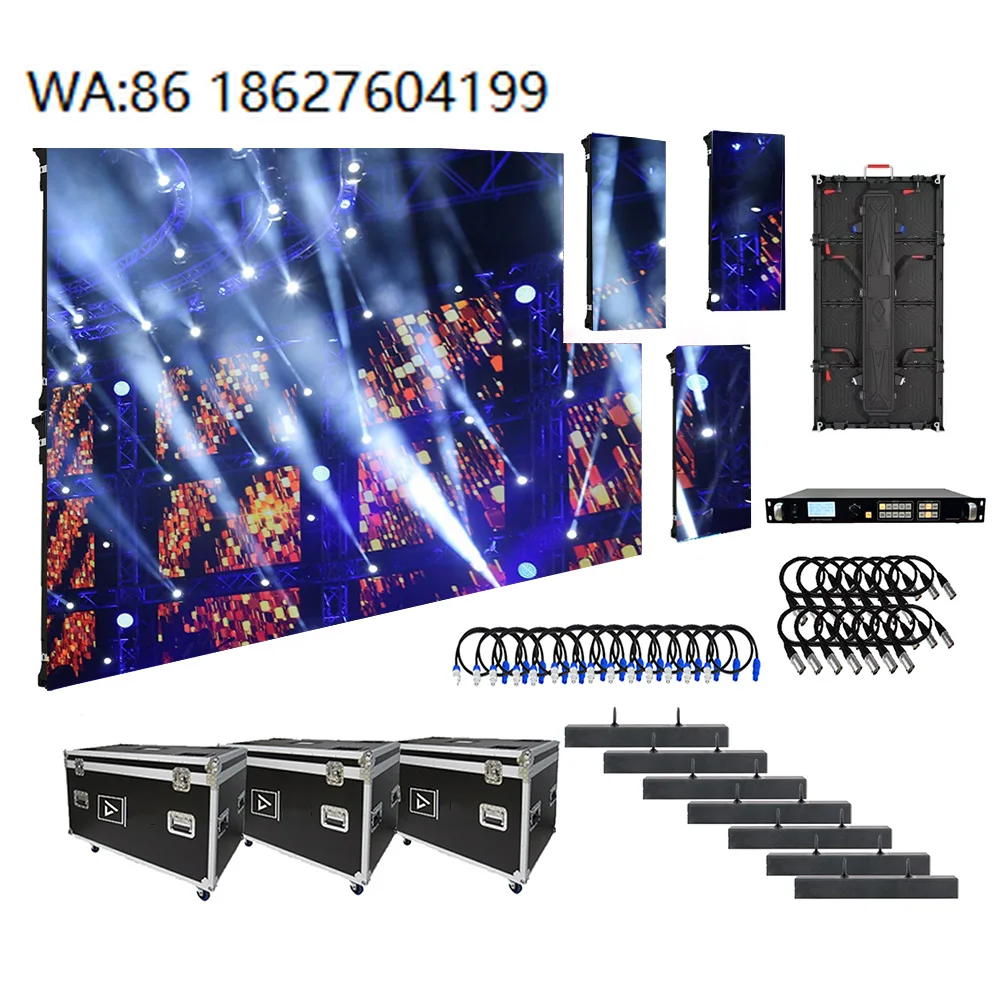 energy saving low power LED display screen Portable Indoor P391 Rental Dj Booth Church LED Display Large  X 4m P19 P26 P29 P4