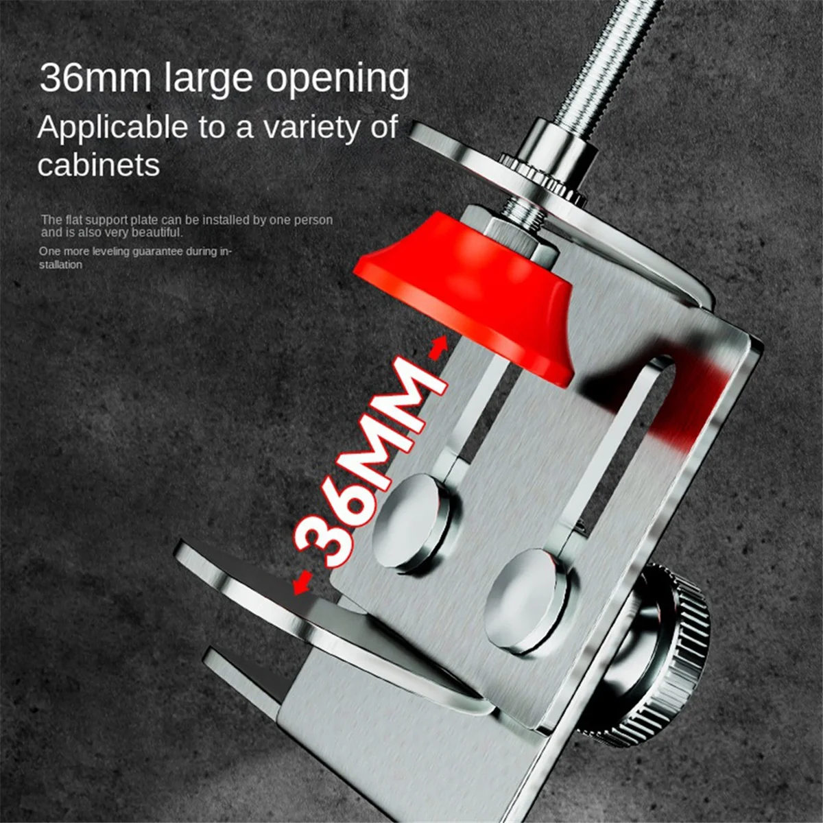 N18R Multi Functional Woodworking Cabinet Door Installation Locator Adjustable Auxiliary Stainless Steel