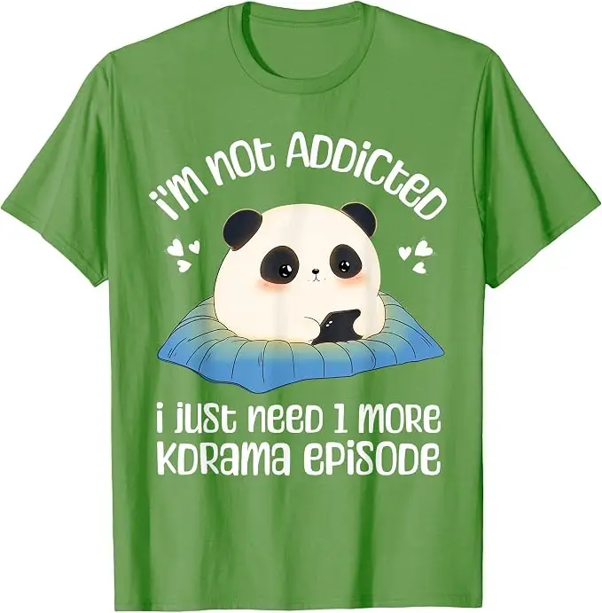 Niedliches Kdrama-Merch Panda Koreanisches Drama K-Drama-Merchandise T-Shirt Y2k Cartoon Panda Kpop Mode Spruch T-Shirt Persönlichkeits-T-Shirts – Detail 17