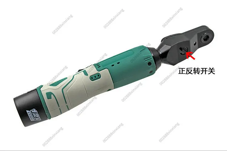 Perforated Threading Hollow Through Electric Screwdriver 90 Degree Electric Wrench Angular Fast Right Angle Lithium Battery