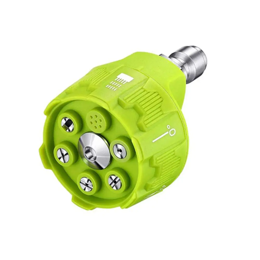 Pressure Washer Nozzle 6in1 Universal 4000Psi High Spray Pressure Garden Jet Nozzle Pressure Connect Head Washer Spray Clea W4I9
