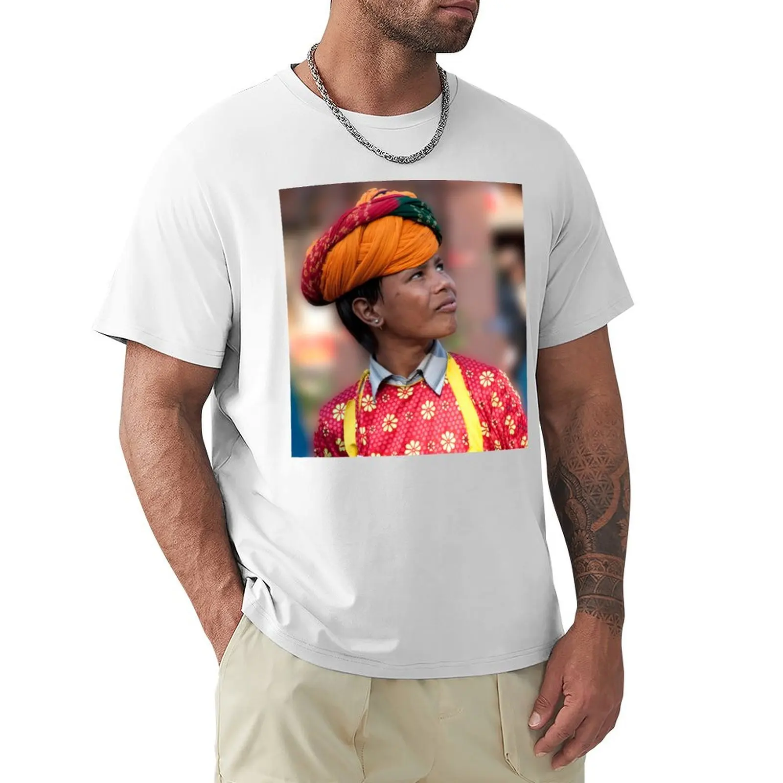 

Tunic and Turban T-shirt plus sizes customs Aesthetic clothing funny t shirts for men