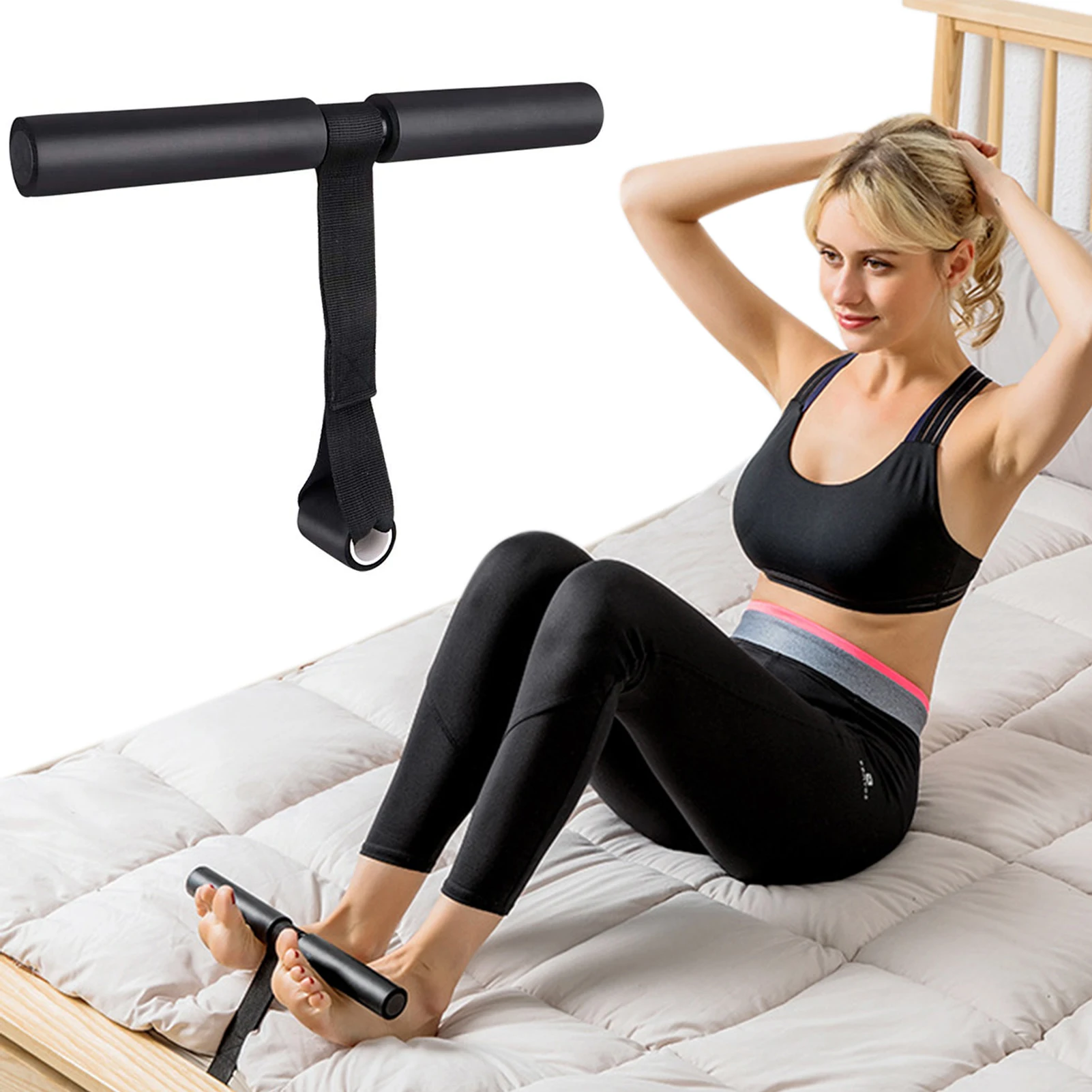 Hamstring Curl Strap Sit Up Machine Nordic Home Workout For Gear Hamstring Curls Spanish Squats Ab Workout Nordic Curl