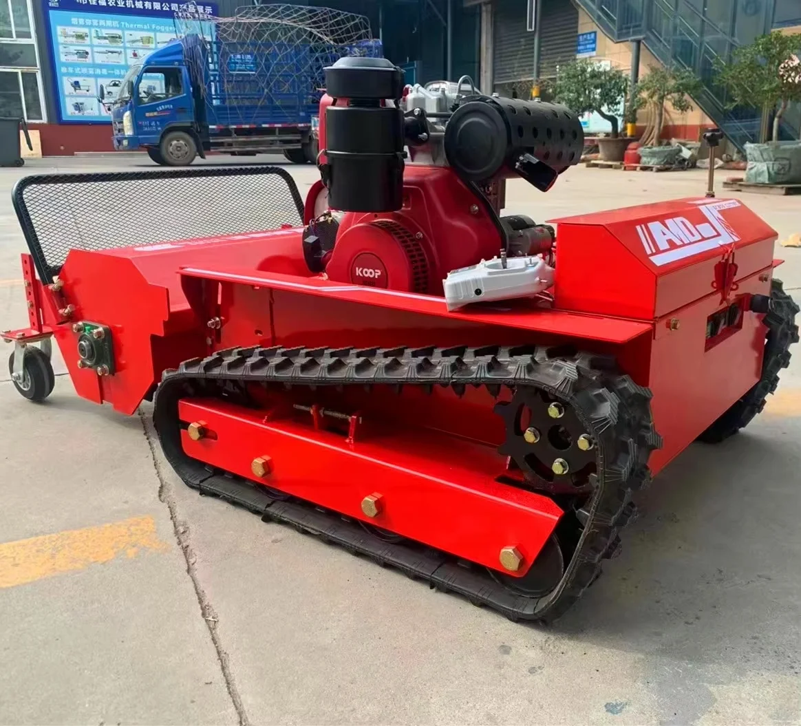 10/12/15HP Professional Powerful Diesel Engine Grass Cutter Cutting Width 80cm/100cm/120cm Remote Control Lawn Mower