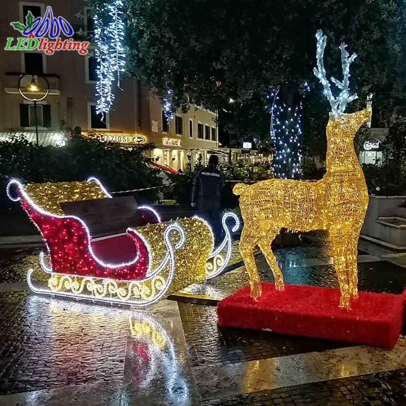 

Custom. Light up Reindeer Outdoor Decoration LED Acrylic Fairy Motif Light