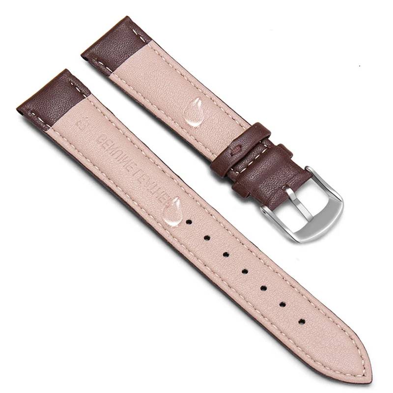 20mm watch strap Leather 22mm watch band butterfly buckle leather plain strap suitable for Tissot