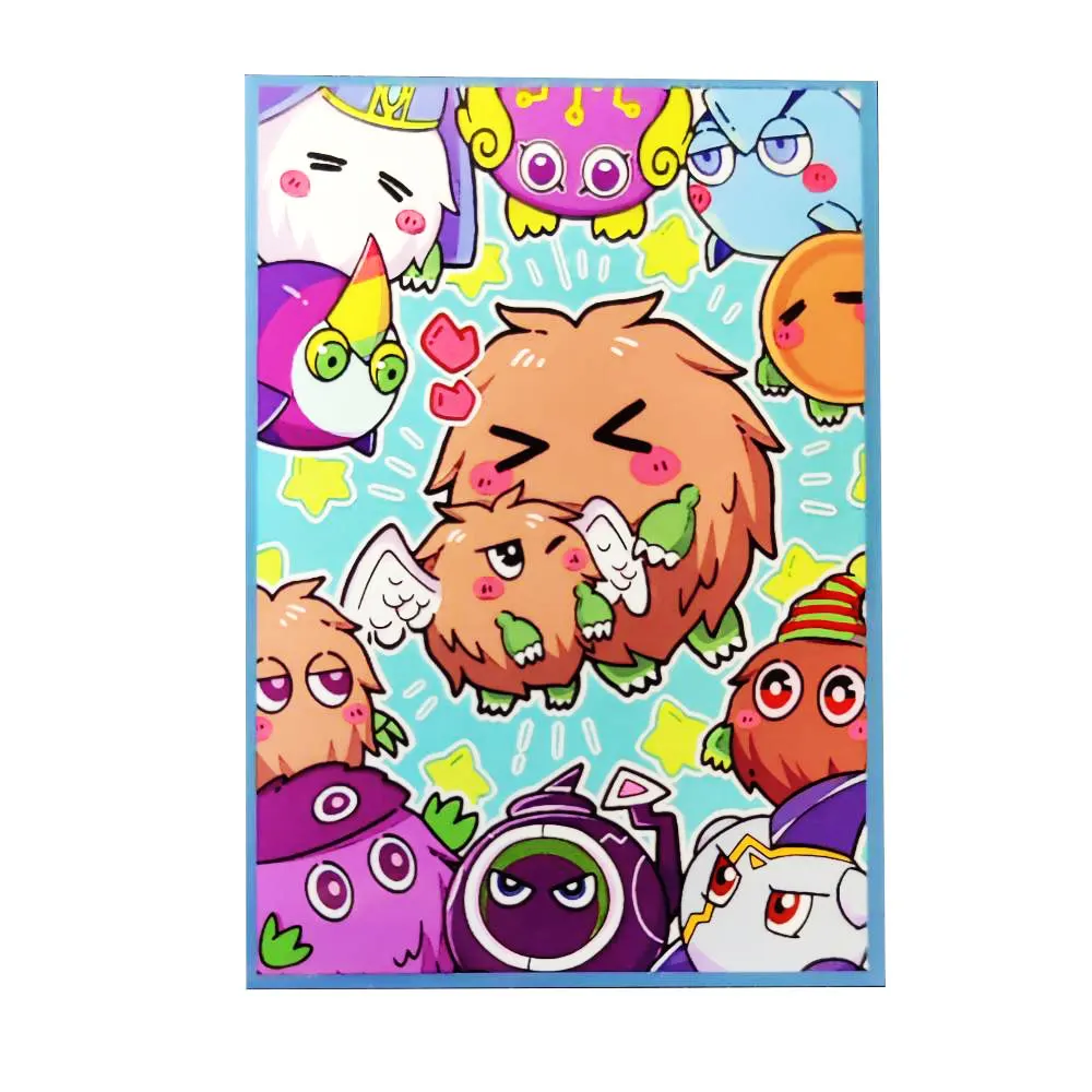 60ct Top Loading Trading Card Sleeves Deck Protector for YuGiOh/Japanese Art Anime Printing Card Sleeves Protectors