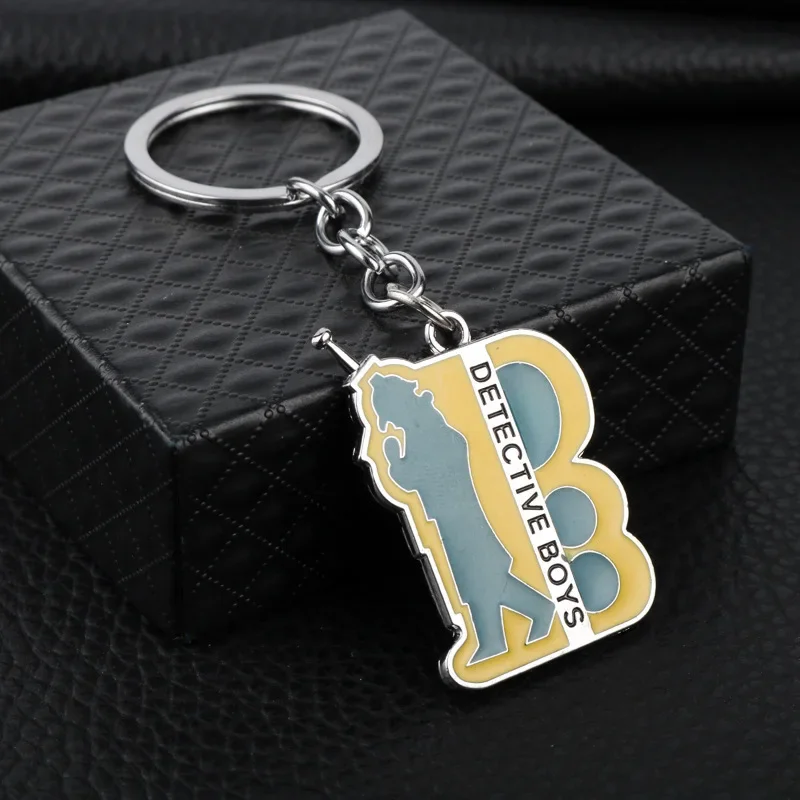 New Detective Conan Keychain Character Pendant Keychain Men\'s Car Suspension Accessories Creative Key Holder Boutique Gift