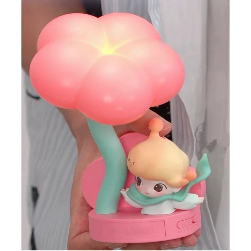 

POP MART Moments in Bloom Series Blind Box Cute Anime Figure with Sensor Night Light Desktop Decor Gift for Kids And Anime