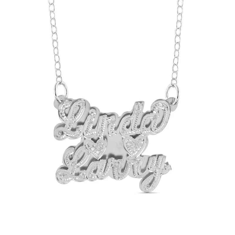 

Customized Dual Name Necklace Personalized High-quality Stainless Steel Jewelry Christmas Unique Exclusive Daily Wear for Couple