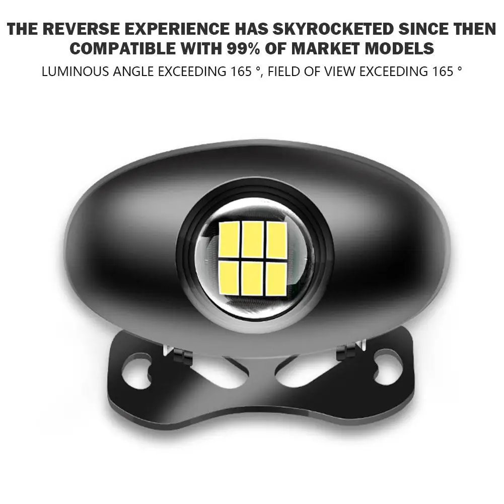 

12-24V Car Reversing Light High Brightness Flashing Parking Auto Motorcycle LED White Black Lamp Tail Lamp Warning Reverse B5C2