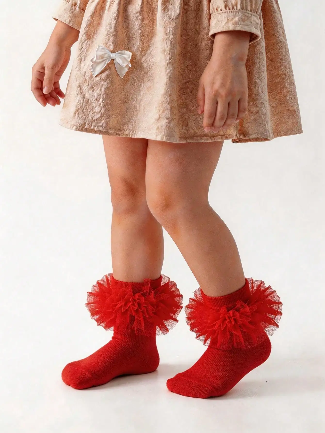 2 Pair Princess Style Frill Trim Socks For Baby Girls/Toddlers/Kids
