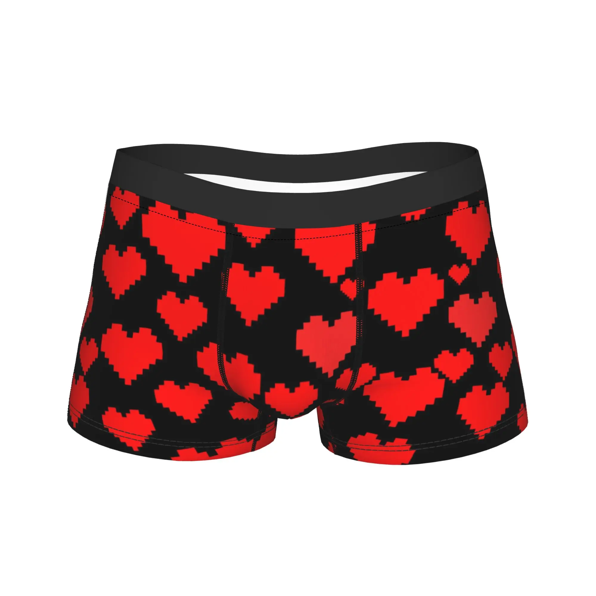 

Мужчины Любовь поцелуй красные губы с принтом красных губ Боксеры FunnyGift Нижнее белье Трусы-боксеры