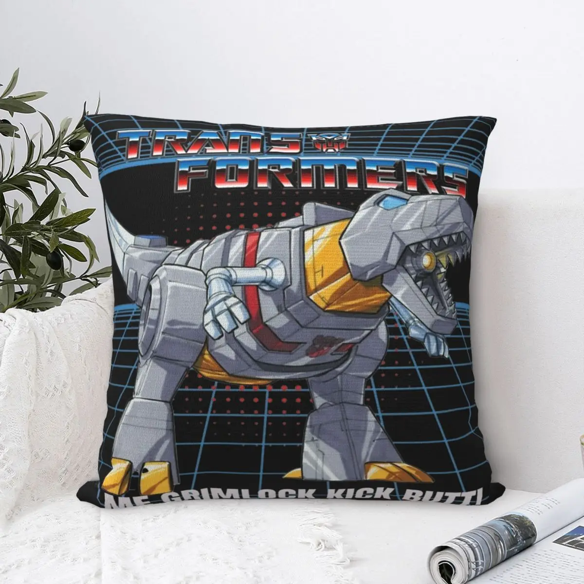 Transformers Grimlock Federe Accessori Fodera per cuscino stampata Fodere per cuscini Decorazioni per la casa Quadrate Dimensioni multiple