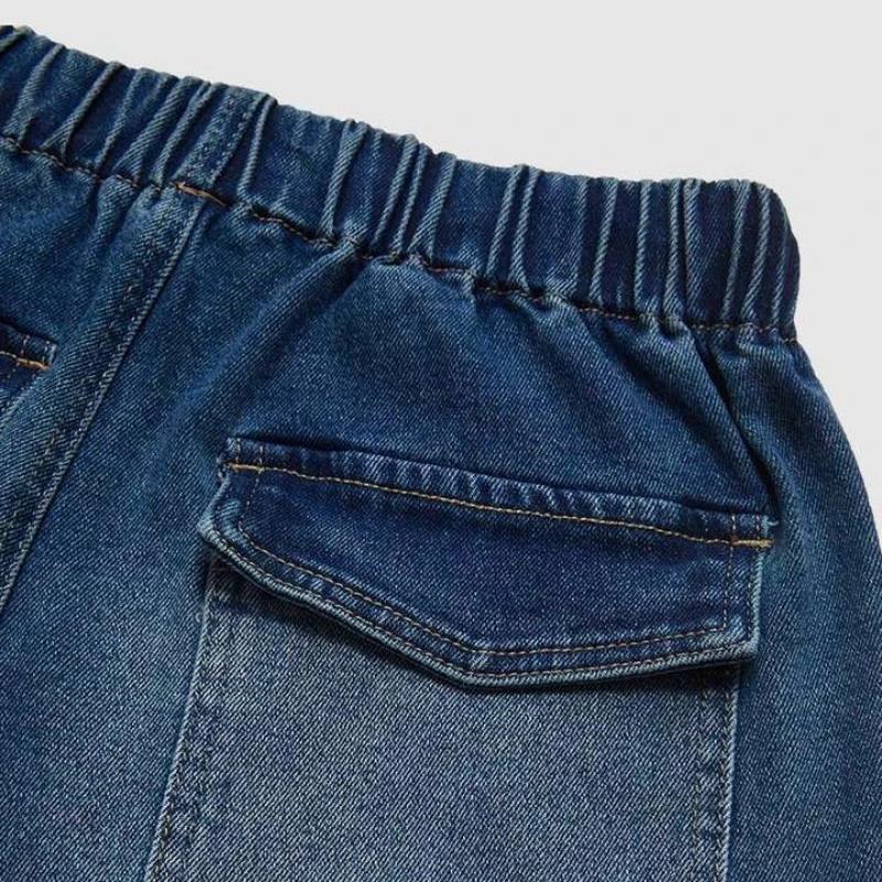 Blauwe jeans voor dames Wijde pijpen broek Rechte lange broek Denim broek Hoge taille Y2k Losse elegante broek Lente zomer 2025,