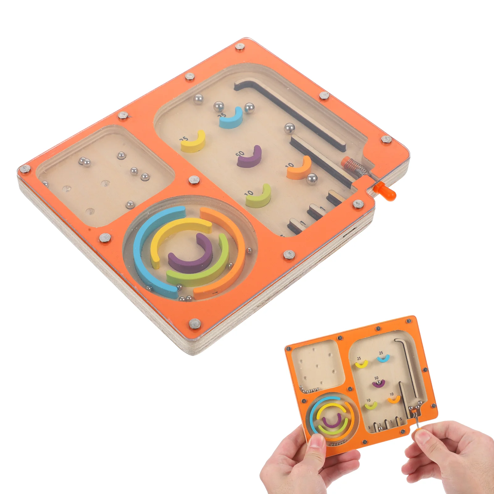 Ball Maze Game Parent-child Interactive Toy Table Pinball Puzzle Children\'s Concentration Machine Wood Desktop Educational