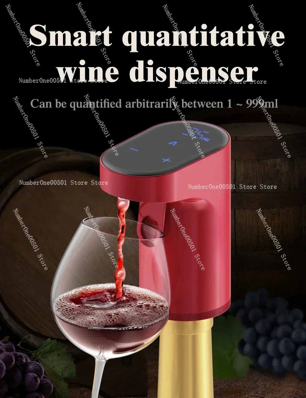 Electric wine decanter aerator dispenser  2024 unique products liquor dispenser