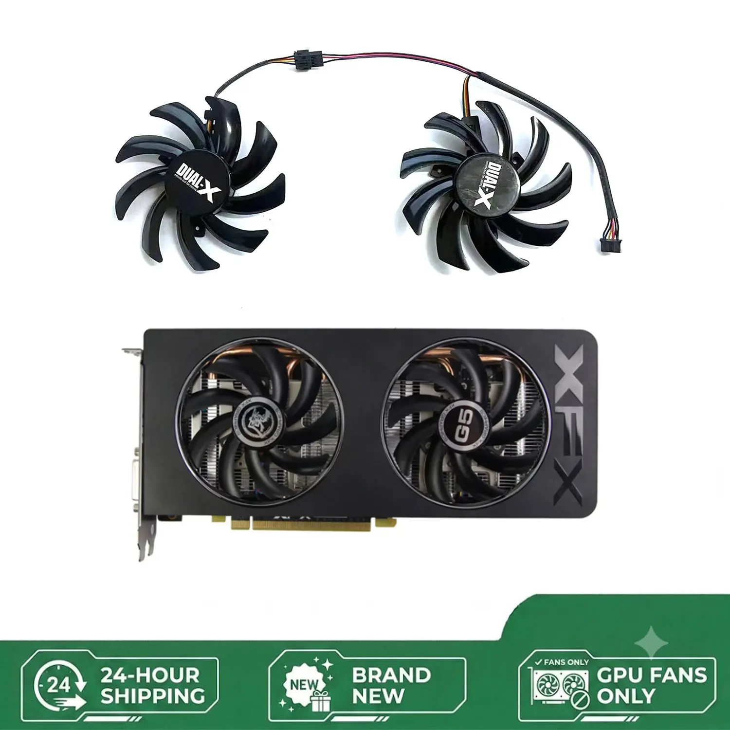 NEW Suitable for Sapphire HD6850 HD6970 HD7870 2G HD7950 HD7970 XFX R9 270X 280X 4PIN 85MM FDC10H12S9-C FD7010H2S GPU fan