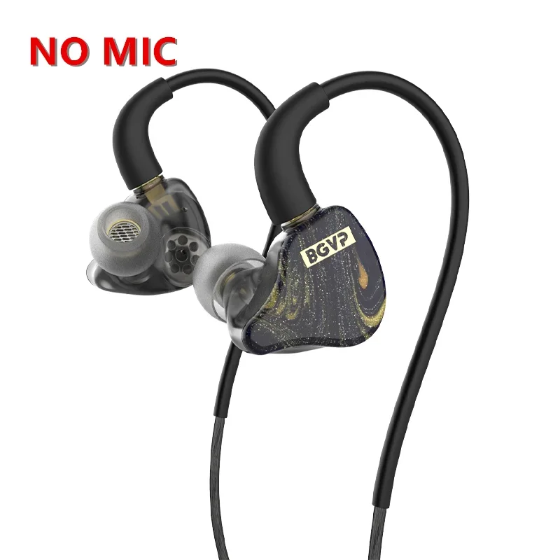 BGcredible Butterfly Pro 1BA + 1esse Hybrid In-Ear Monitor Earphone, 3.5mm, Filaire Bass Médiateur set with Mic, Gaming dehors Earbuds