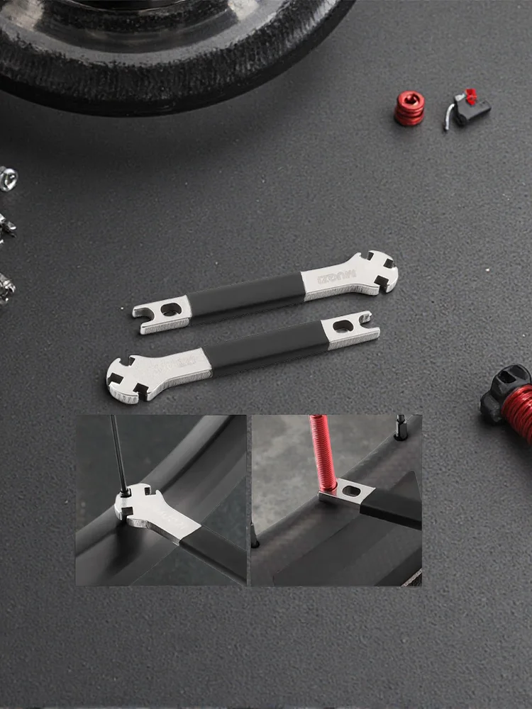 AliExpress GEETHA Triple Bicycle Spoke Wrench For 3.3 3.4 3.5mm Spoke Nipples Bicycle Wheels Spokes Tension Adjust Tool Bike Repair Remover