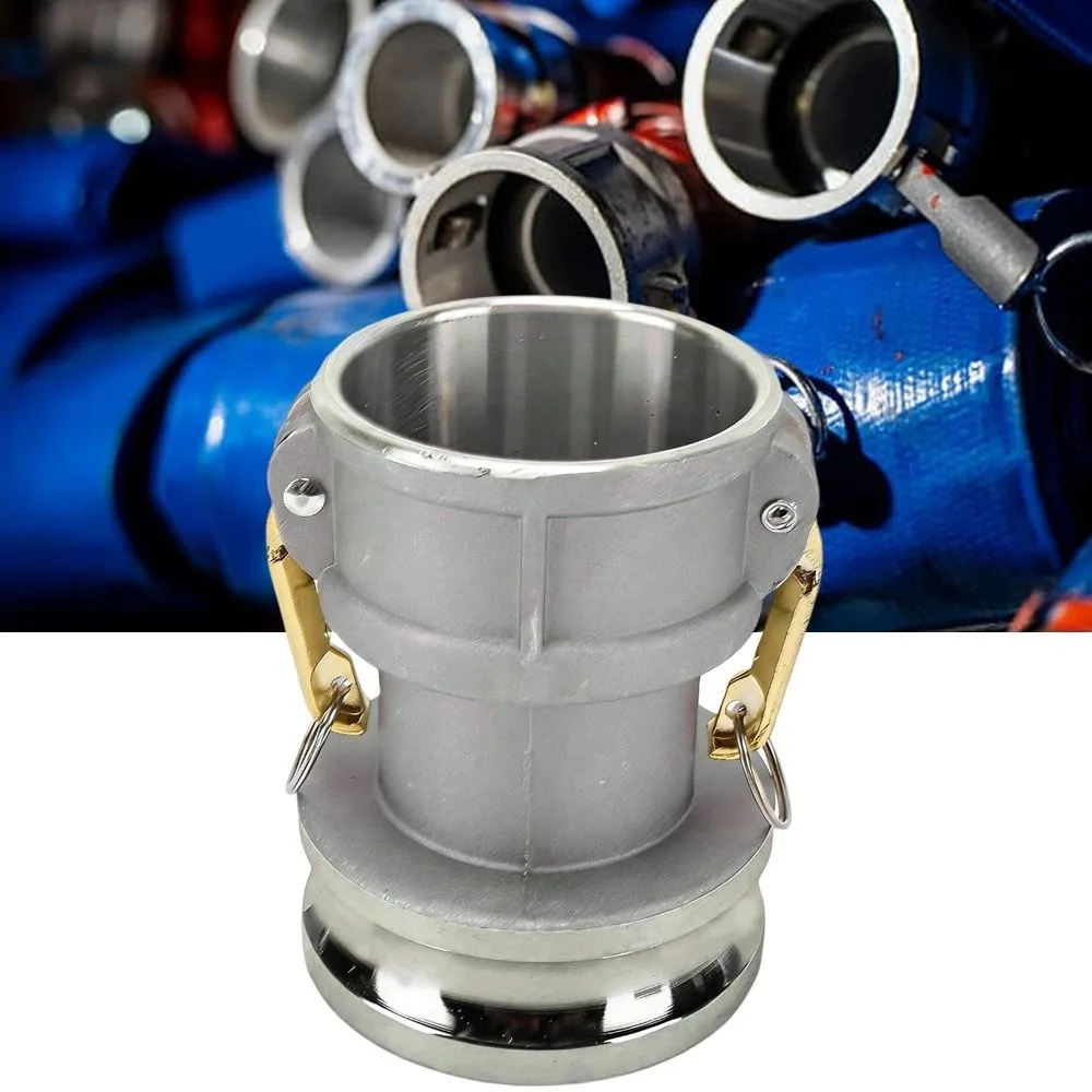 3 Inch Female Camlock Fitting Aluminum Alloy Silver Color Cam And Groove Fitting 4 Inch Male Quick Connector For Hydraulic Oil