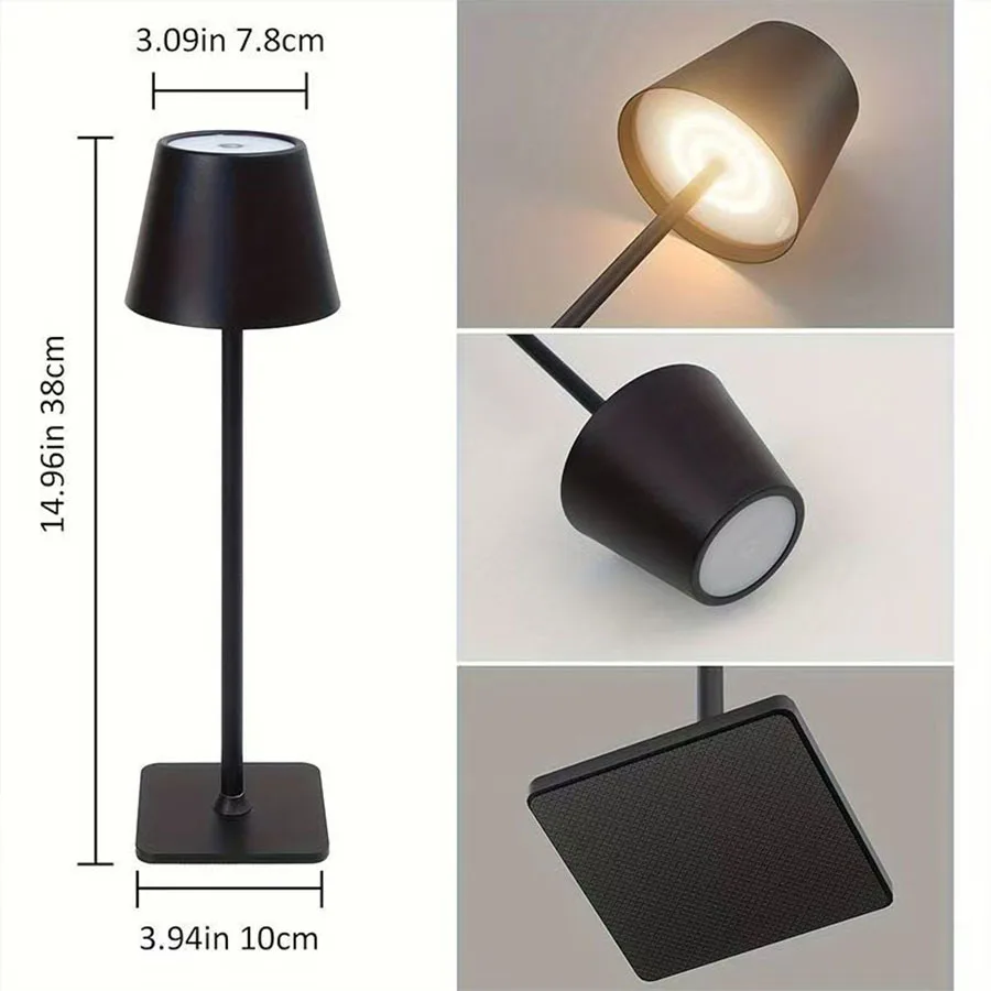 Touch Control 1800mAH high-capacity battery LED Desk Lamp - 3 Color Modes, Dimmable, USB Plug in, Eye-Caring Study/Bedside Light image 4