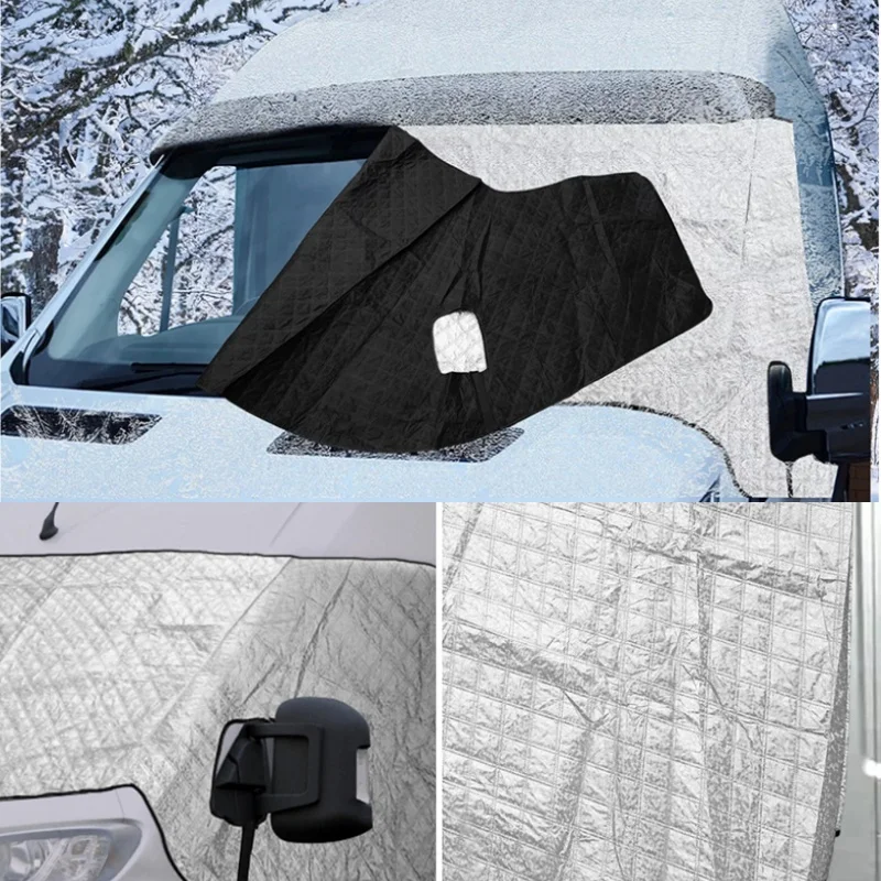 

Motorhome Thermal Windscreen Cover Front Window Dustproof UV Frost Protection Cover For Fiat Ducato Peugeot Boxer Citroen Relay