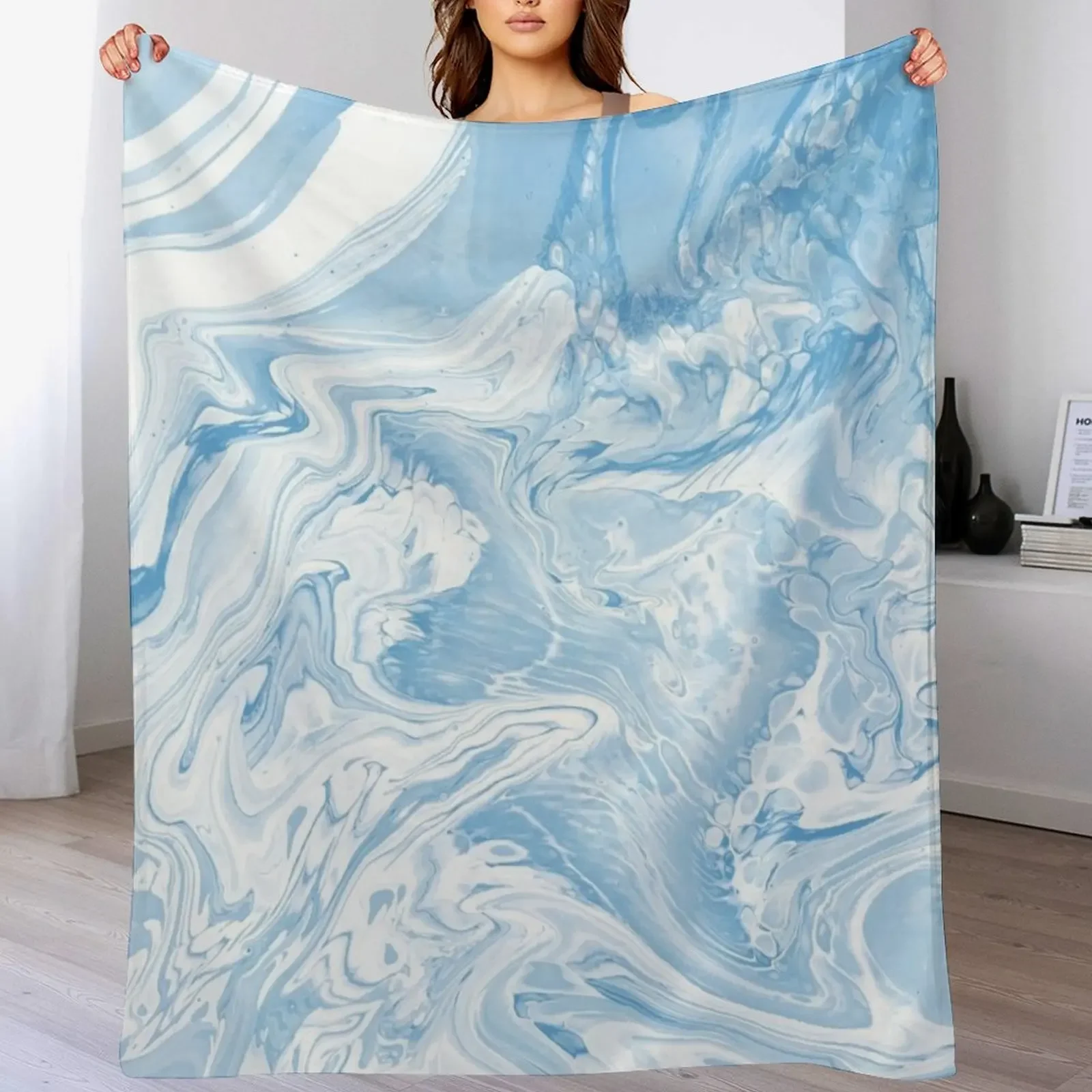 

CLOUDY SKY MARBLE Throw Blanket Furry for babies Extra Large Throw sofa bed Blankets