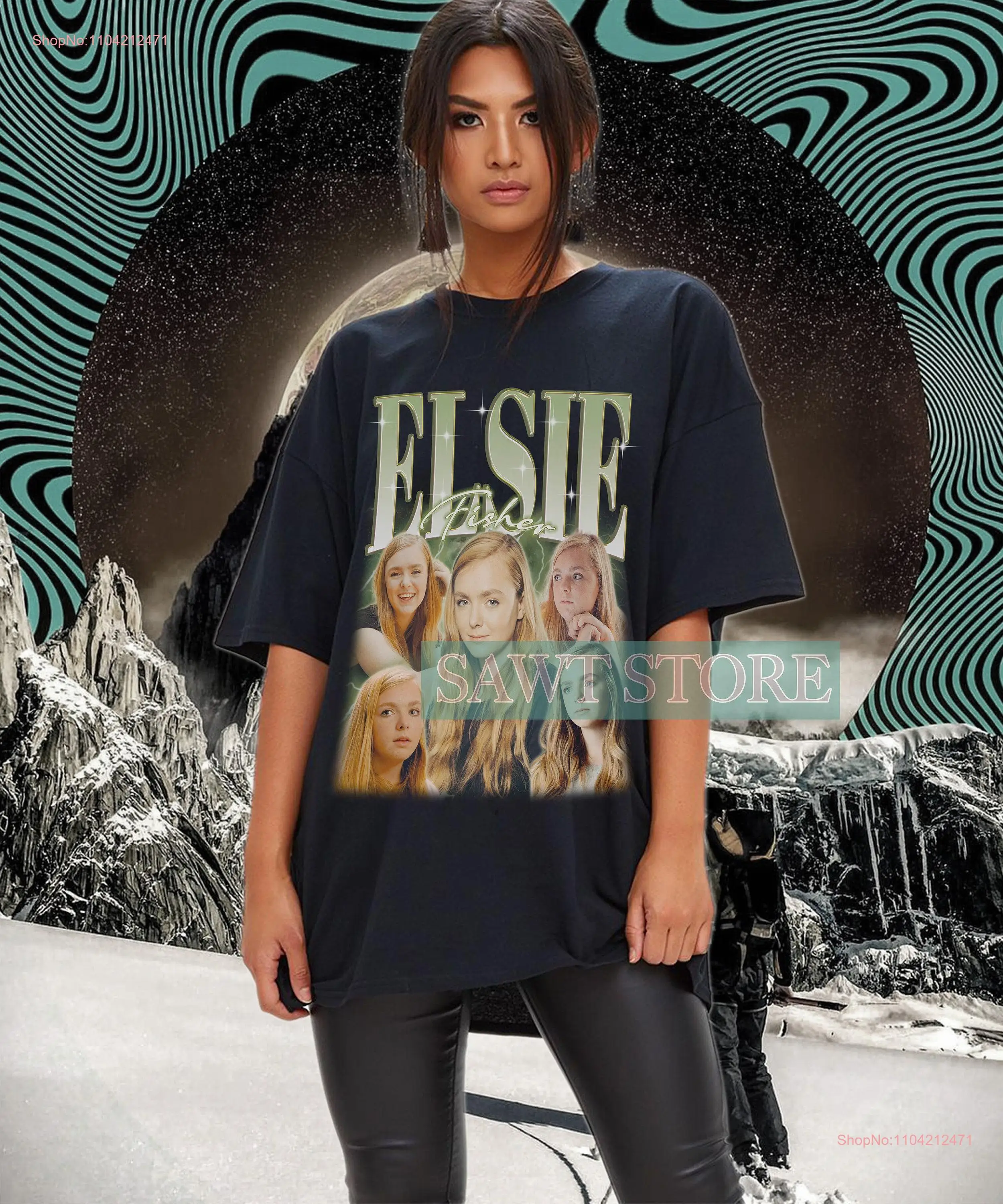 ELSIE FISHER Vintage T Shirt Homage Fan Retro 90s Sweater Merch  long or short sleeves