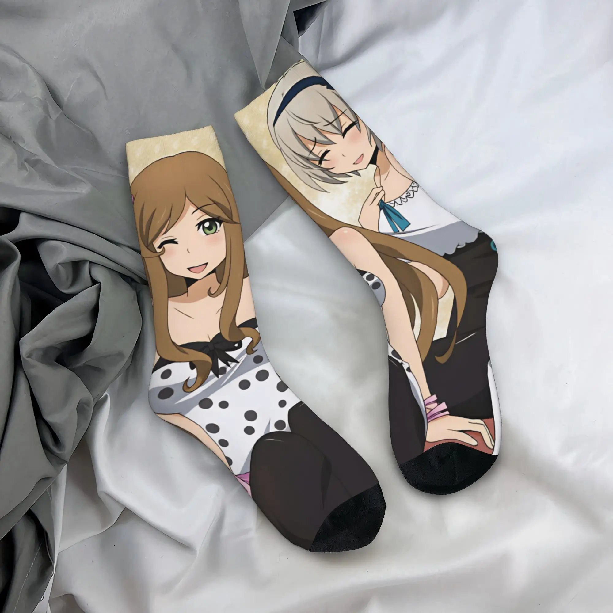 Fashion Printed H-Hetalia A-Axis P-Powers Nyotalia Socks for Women Men Stretchy Summer Autumn Winter  Crew Socks