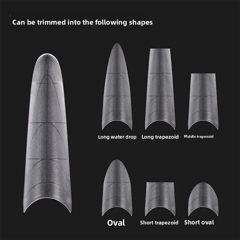 360 قطعة 12 حجم ملحقات جديد طويل القطع الناقص مع علامات القراد أشكال الأظافر-أشكال مزدوجة نعش اللوز مسمار أشكال القالب العلوي القالب السفلي #3