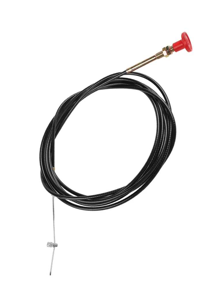 Throttle Kill Wire for Forklift Car Truck Marine Excavator Drilling Rig Engine Shutdown Cable with Red Control Knob