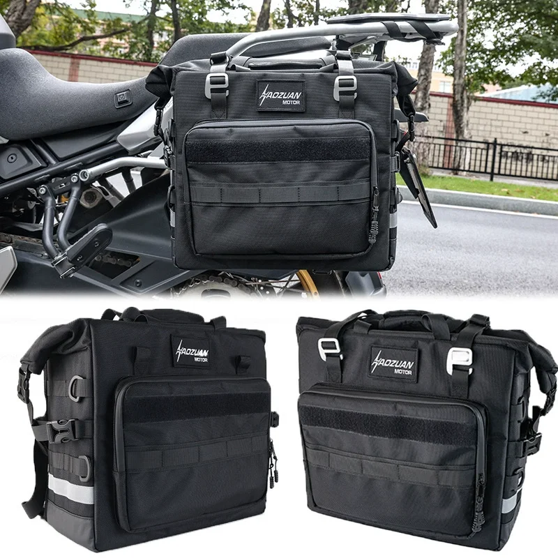 

Motorcycle Accessories Modified Side Bag Waterpro Side Bags with Quick Release Mount 3D Rigid Saddle Bags For CFMOTO 700MT 450MT