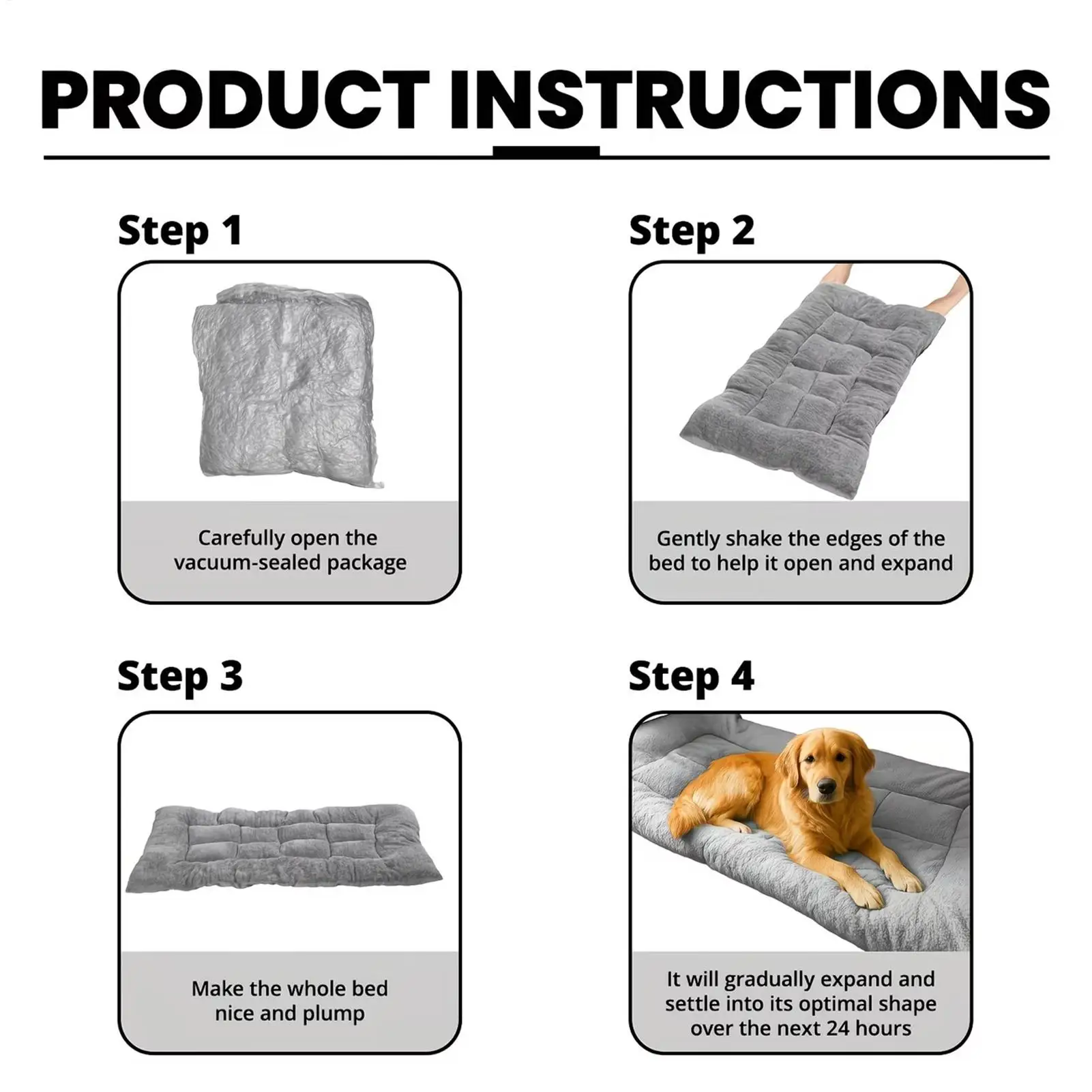 Pet Bed Thickened Soft Rectangular Sofa Cushion Plush Dog Crate Bed For Small Medium Large Breed Home Entryway Floor Crate Couch