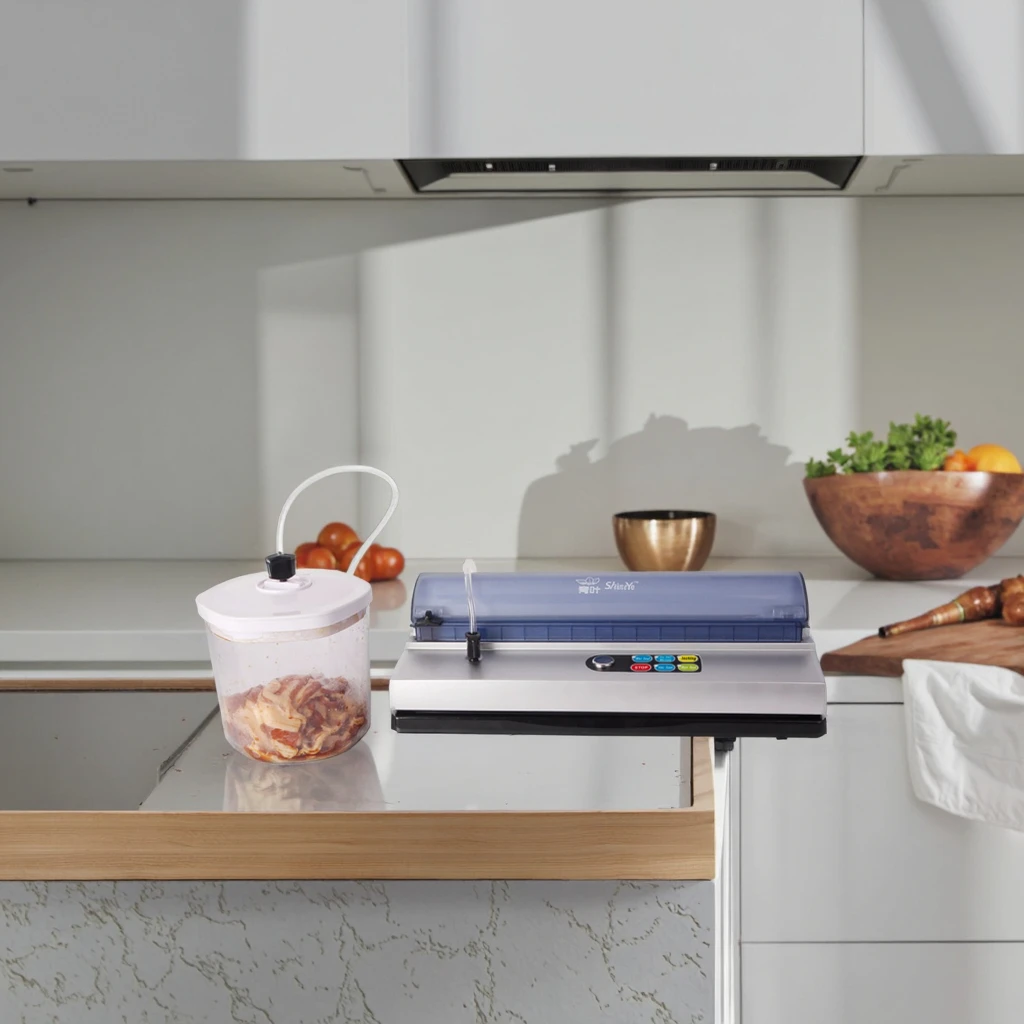 DZ-320 Automatic Strong Dual Pump Food Meat Grains Portable Vacuum Sealer Vacuum Packing Machine