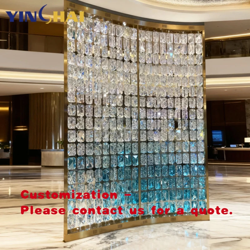 custom.Modern Stainless Steel Frame Glass Metal Partition Wall Divider Living Room Lobby Partition Design