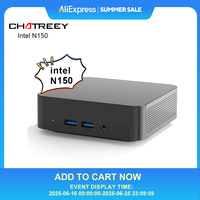 Chatreey  Mini PC T9N100/T9H N150 WIFI5 Windows 11 Ultra Small Pocket Computer Dual SSD Full Function Type-C 4K 60Hz RGB Output