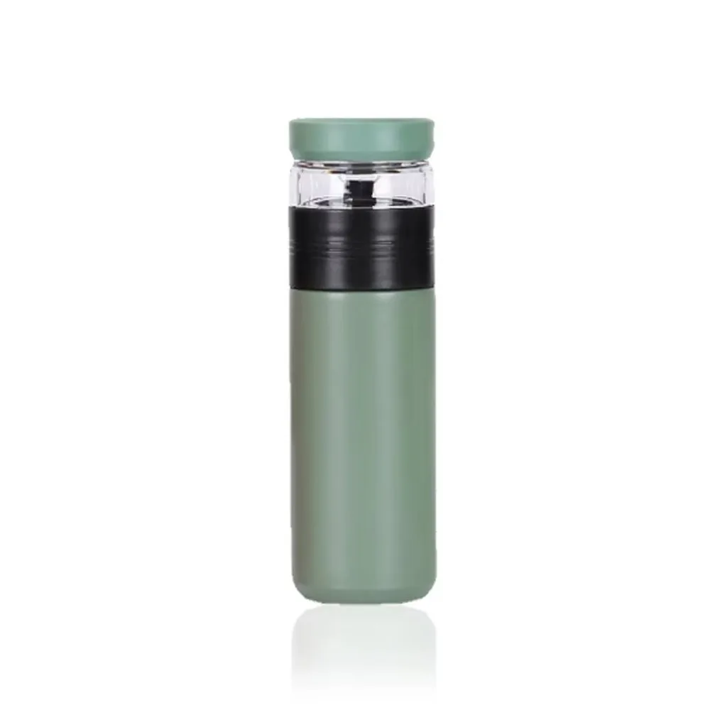 

500ML Capacity Stainless Steel Insulated Cup Leak-Proof Independent Tea Vacuum Mug Portable Tea Infuser Bottle Kitchen Use