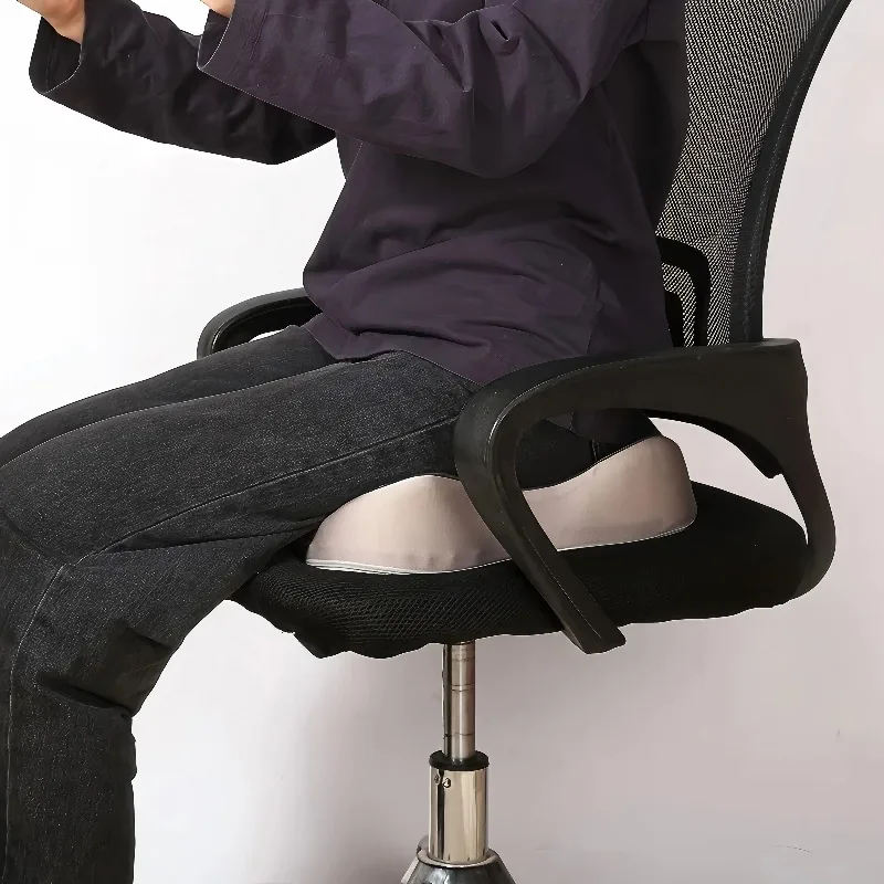 Non Slip Orthopedic Memory Foam Seat Cushion Relieves Tailbone Sciatica Back Pain Offers Comfort For Office Chair And Car Seat