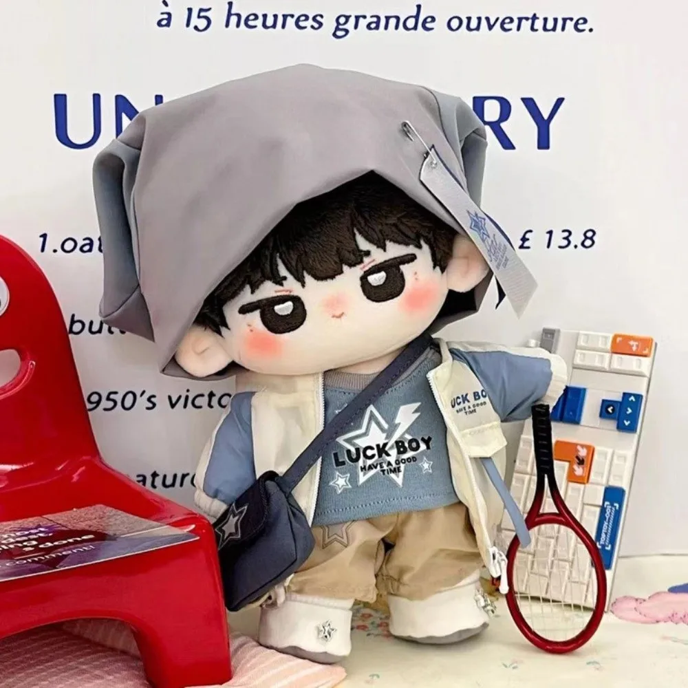 

College Uniform 20cm Cotton Doll Clothes Coat Jackets Idol Doll Clothes Dress Up Sport Plush Doll Clothes Children's Gift