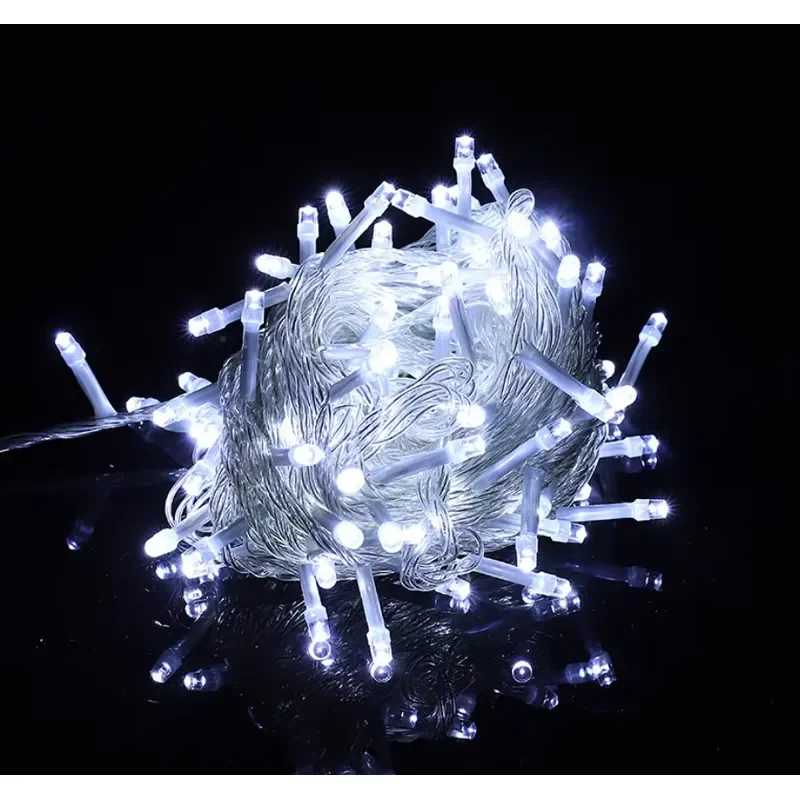 for Festive Wreath Lighting Christmas Lights 10M 220V 110V Wedding Party Ornaments Light Emitting Diode Fairy String Lights