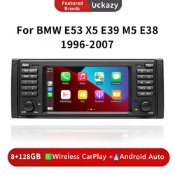 Wireless Carplay 2 Din Android 13 Car Radio For BMW X5 11 E53 E39 M5 1996-2003 Multimedia Stereo Audio GPS Navigation Head Unit