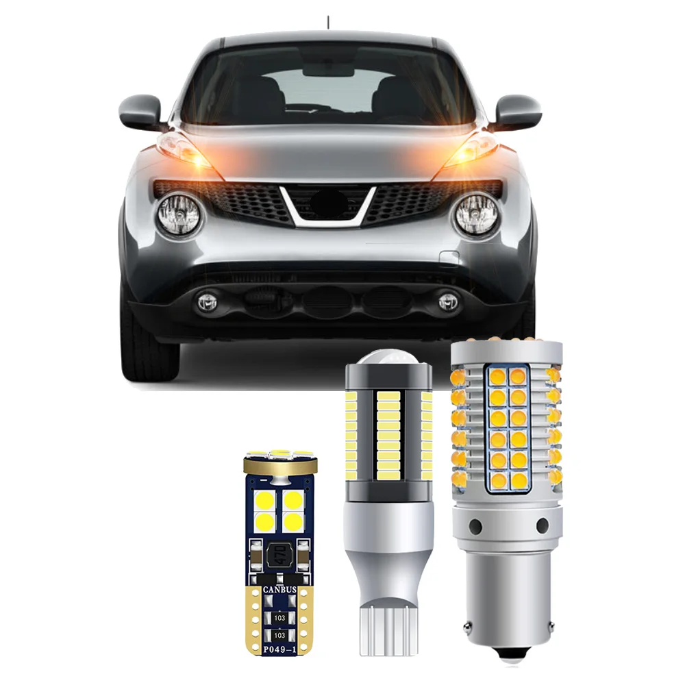 

For Nissan Juke 2011 2012 2013 2014 LED Bulbs Exterior Turn Signal Backup Reversing Light Bulbs Canbus