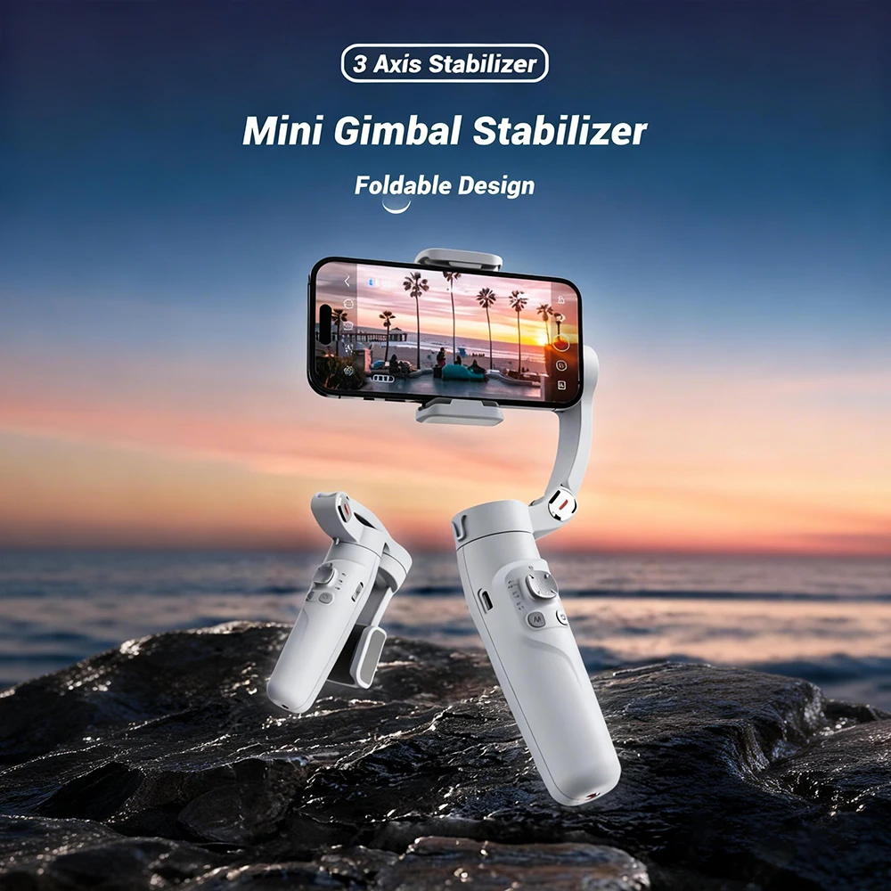 

The all-new KiVOS M11 three-axis handheld gimbal stabilizer supports AI tracking and is suitable for video and photo shooting.