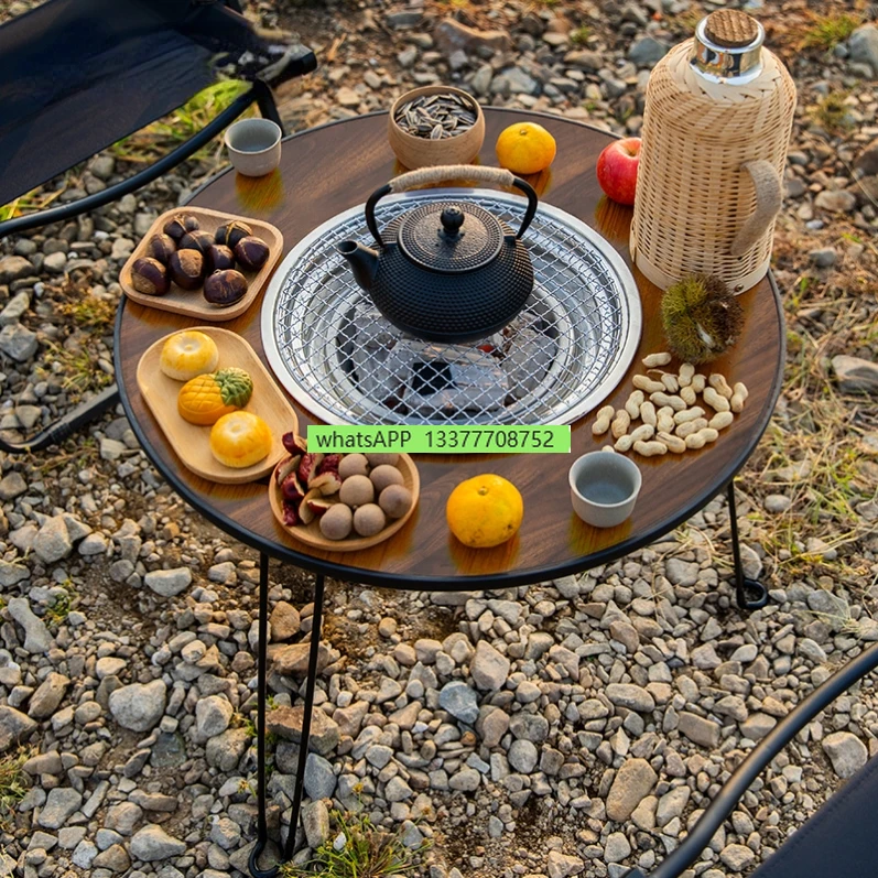 

Stove Tea Brewing Pot Charcoal Grill Rack Roasting Set Table Outdoor Courtyard Barbecue Charcoal Household