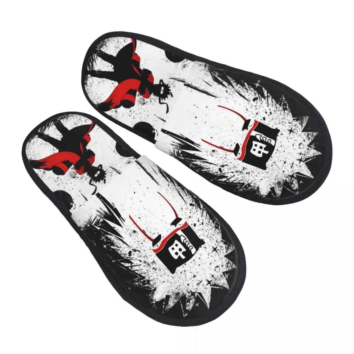 Zapatillas de casa personalizadas de espuma viscoelástica suave con dibujos animados de N-Narutoes S-Sasukes para mujer Shippuden, cómodas y cálidas zapatillas con suela antideslizante