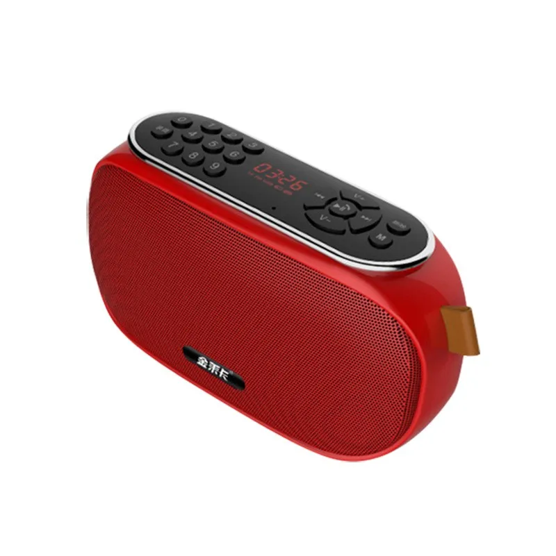 

Portable Bass Stereo Voice Prompt Bluetooth Speaker Digital Song Ordering Supports FM Radio Function and TF Card/U Disk