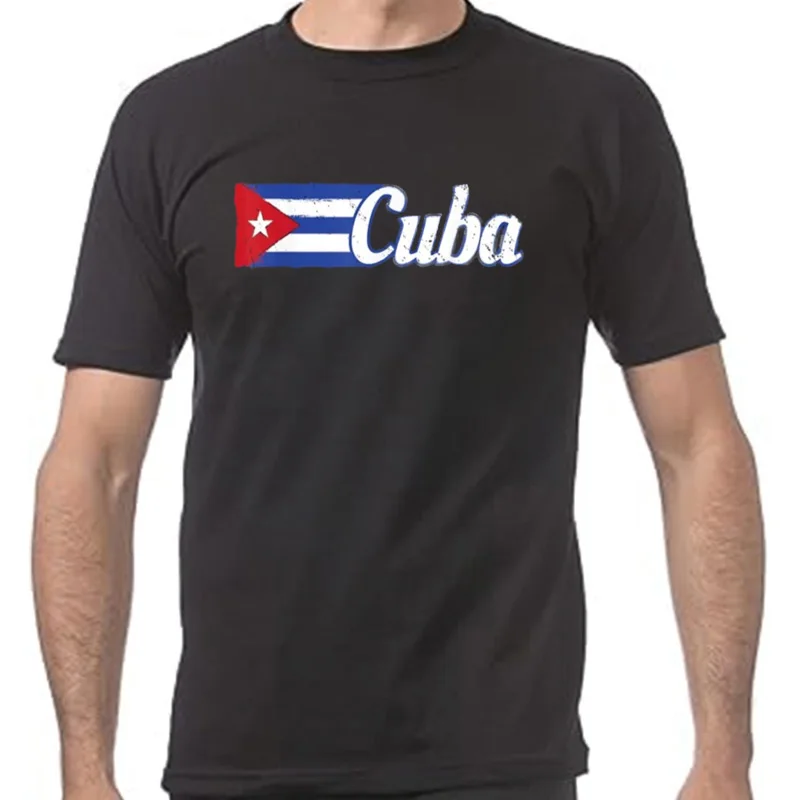 Funny Cuban Flag T Shirts Cuba Summer Style Graphic Cotton Streetwear Short Sleeve Birthday Gifts T-shirt Mens Clothing