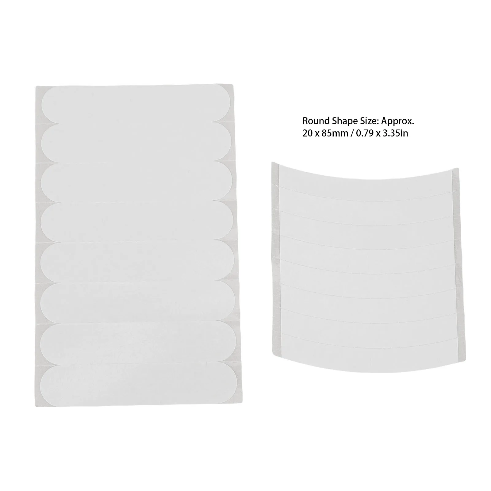 2 مجموعة الجلد الملابس الشريط مزدوج الوجهين فستان الجسم الملابس تنحنح غير التعرض هيم الشريط 10 قطعة مستديرة و 10 قطعة منحني