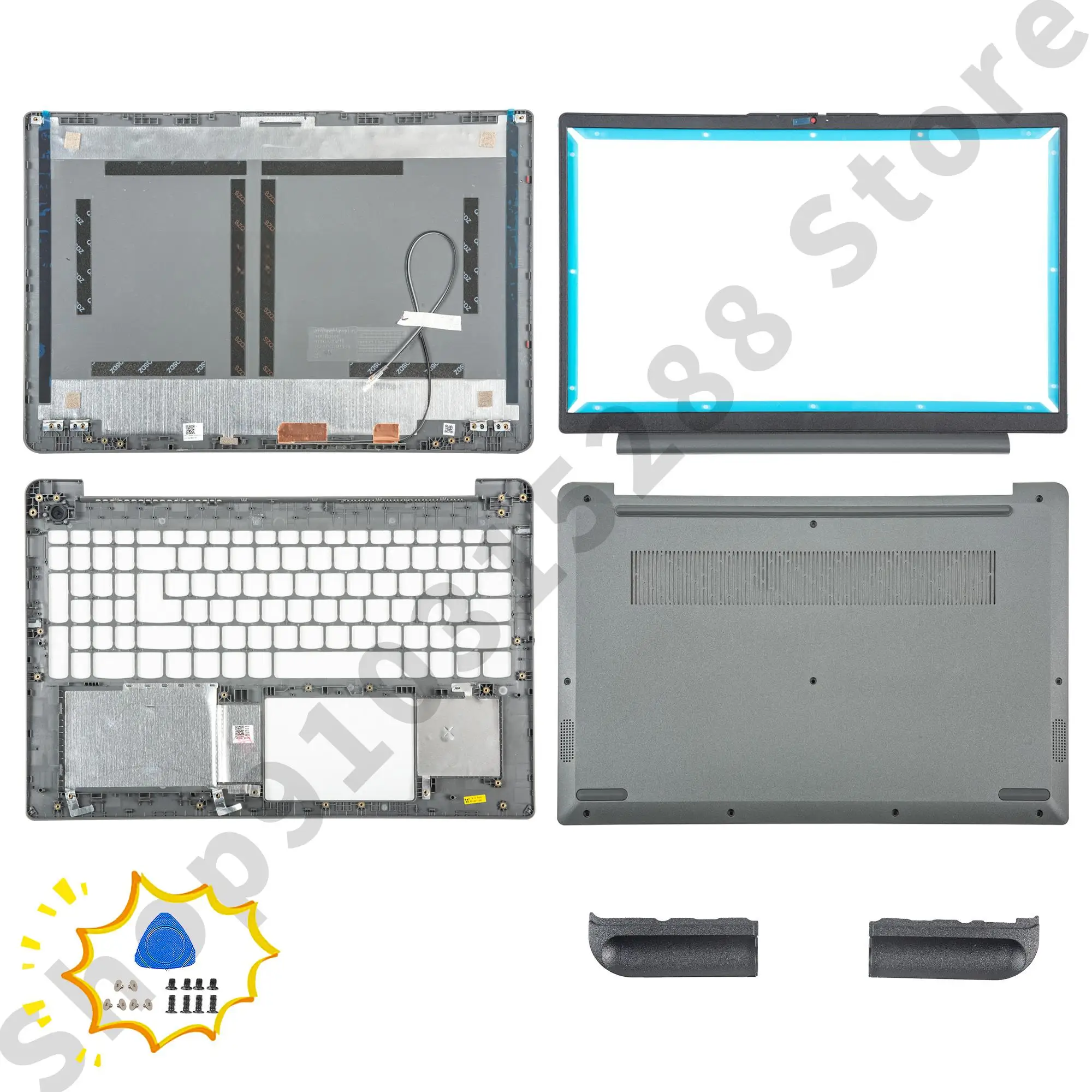 NEUE Teile für Ideapad 3-15ABA7 3-15IAU7 2022 LCD-Rückseite AP2JD 000300   Lünette, Handballenauflage, unteres Gehäuse, Laptop-Gehäuse, ersetzt JS578